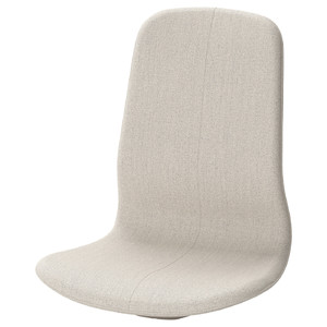 LÅNGFJÄLL Seat shell with high back, Gunnared beige