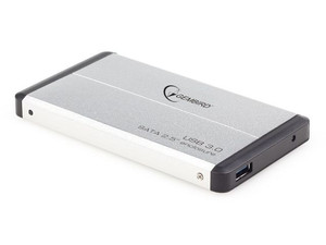 Gembird External HDD Enclosure 2.5'' USB 3.0, silver