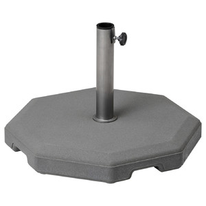 HUVÖN Parasol base, grey, 56x56 cm