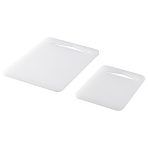 LEGITIM Chopping board, set of 2, white