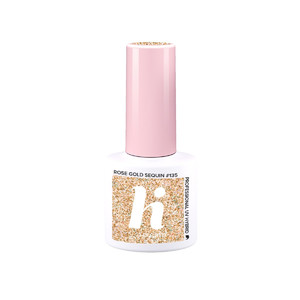 Hi Hybrid Nail Polish 135 Rose Gold Sequin - Ballerina