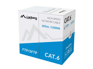 Lanberg LAN Cable FTP Cat.6 Solid CU Grey CPR 305m