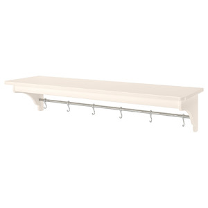 TORNVIKEN Wall shelf, off-white, 120 cm