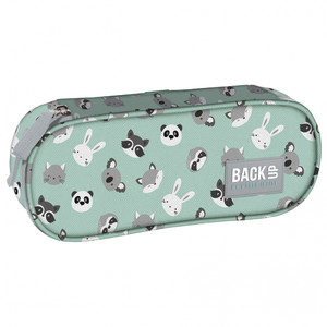 Pencil Case Oval with Zipper Animals