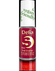 Delia Cosmetics Vegan Friendly Nail Enamel no. 213 Red Velvet  5ml