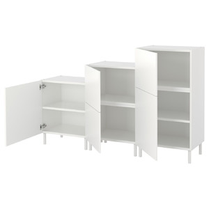 PLATSA Cabinet, white/Fonnes white, 180x42x113 cm