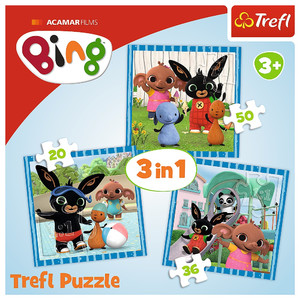 Trefl Children's Puzzle 3in1 Bing 3+