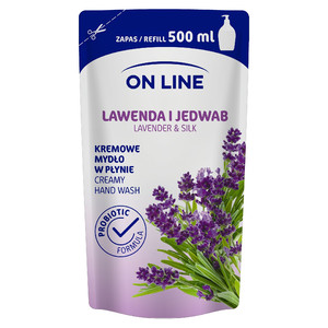 On Line Creamy Hand Wash Lavender & Silk Refill 500ml
