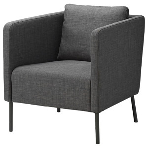 EKERÖ Armchair, Skiftebo dark grey