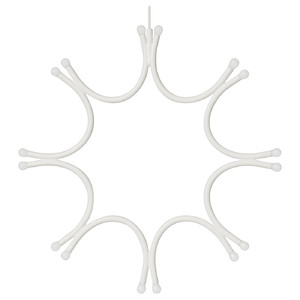 FRÖJDA Pendant lamp, battery-operated white, 33 cm