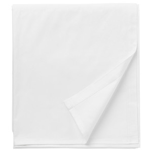 DVALA Sheet, white, 240x260 cm