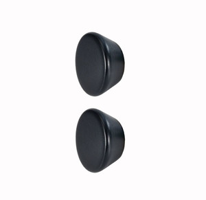 GoodHome Kitchen Cabinet Knob Serrano 45 mm, black wood, 2-pack