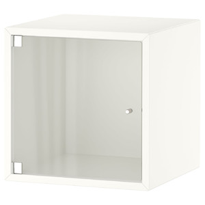 EKET Wall cabinet with glass door, white, 35x35x35 cm