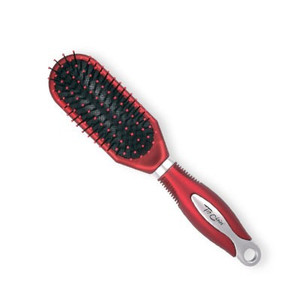 Hair Brush - Silver / Burgundy 