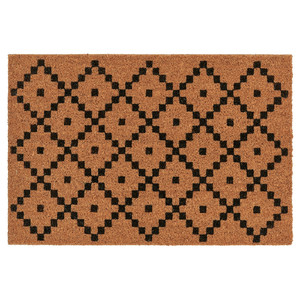 SNABBKÖP Door mat, natural colour/black, 40x60 cm