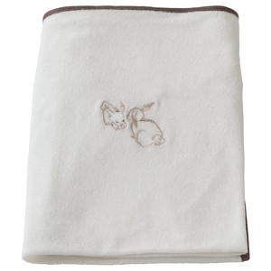 VÄDRA Cover for babycare mat, rabbit/white, 74x80 cm