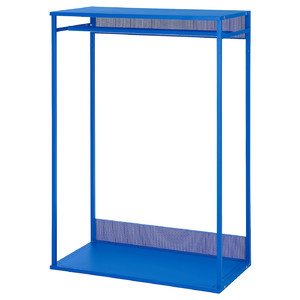 PLATSA Open clothes hanging unit, blue, 80x40x120 cm