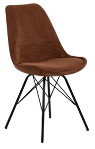 Dining Chair Eris, corduroy, copper
