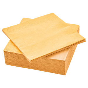 FANTASTISK Paper napkins, yellow, 33x33 cm, 50 pack