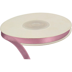 Satin Ribbon 25m 6mm, light pink