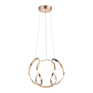 Pendant Lamp Clarence 1 x 40 W, pink gold