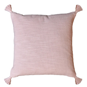 GoodHome Cushion Tassels 45 x 45 cm, pink