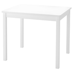 KRITTER Children's table, white, 59x50 cm