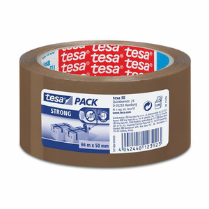 Tesa Carton Sealing Tape Strong 50 mm x 66 m, brown