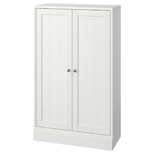 HAVSTA Cabinet with plinth, white, 81x37x134 cm