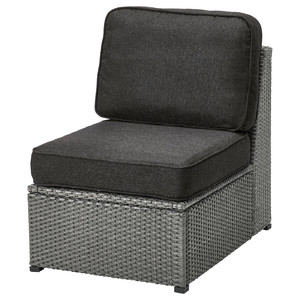 SOLLERÖN Chair, outdoor, dark grey/Järpön/Duvholmen anthracite