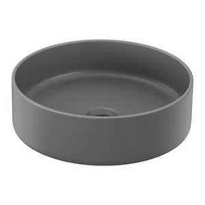 GoodHome Countertop Wash-basin Samal, ceramic, 40 cm, grey