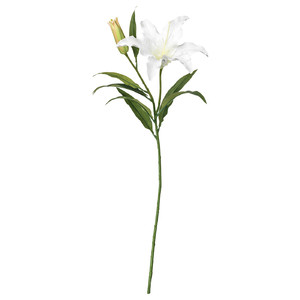 SMYCKA Artificial flower, Lily, white, 85 cm