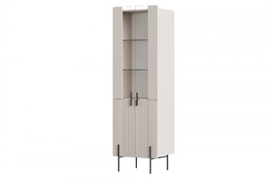 Display Cabinet Malmi 60 cm, cashmere, crema bianca, black legs