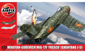 Airfix Model Kit Mikoyan-Gurevich MiG-17 Fresco 8+