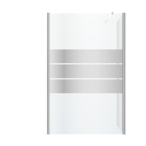 GoodHome Walk-in Shower Panel Beloya 80+45cm, chrome/mirror glass