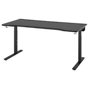 UTMANING Gaming desk, black, 160x80 cm