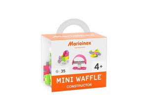 Marioinex Mini Waffle Blocks Set Constructor Small Pink 35pcs 3+