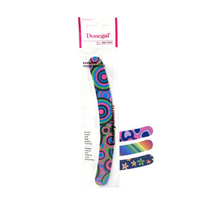 Nail File Curved 180/180, assorted colours, 1pc