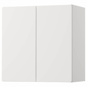 SMÅSTAD Wall cabinet, white white, with 1 shelf, 60x30x60 cm