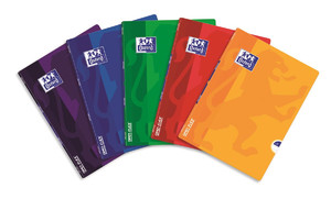 Notebook A4 60 Pages Lined Oxford Openflex 5pcs, assorted colours