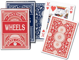 Piatnik Wheels Poker Playing Cards 55, assorted colours