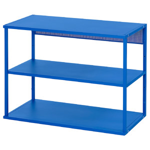 PLATSA Open shelving unit, blue, 80x40x60 cm