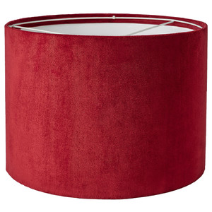 MOLNSKIKT Lamp shade, dark red velvet, 33 cm