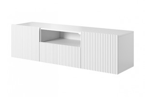 Wall-Mounted TV Cabinet Nicole 150 cm, white/matt white