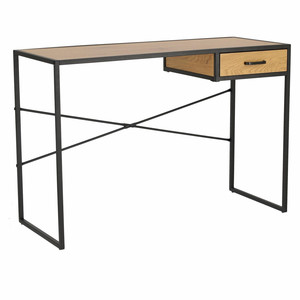 Desk Oxford with Drawer, oak/black