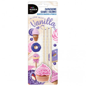 Kidea Scented Erasers & Pencils Set Vanilla