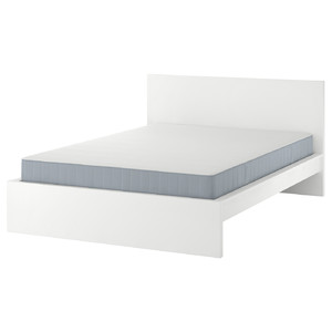 MALM Bed frame with mattress, white/Vesteröy medium firm, 140x200 cm