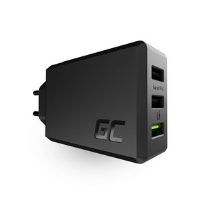 Green Cell Charger GC ChargeSource 3 3xUSB 30W with fast charging technology Ultra Charge and Smart Charge
