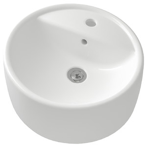 TÖRNVIKEN Countertop wash-basin, white, 45 cm