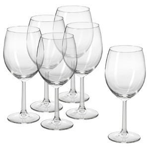 SVALKA Wine glass, clear glass, 44 cl, 6 pack